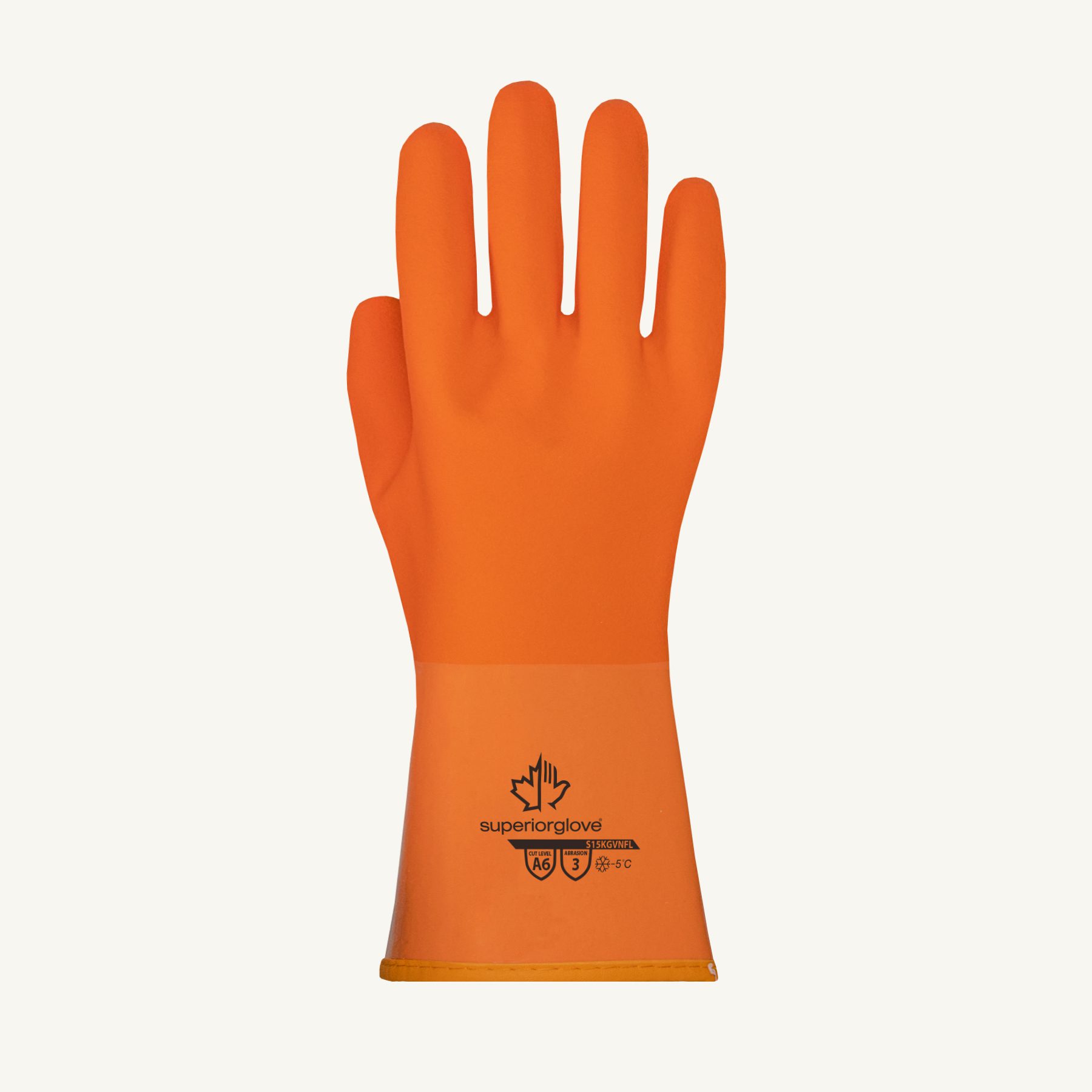 Superior Glove® Chemstop™ S15KGVNFL Fleece Lined A6 Cut Glove